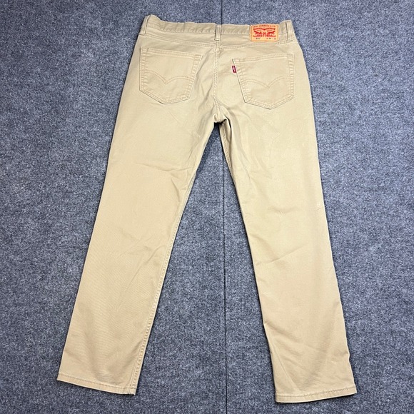 Levi's 511 Slim Fit Pants Men's 34x30 All Seasons Tech Twill Chinos Tan Khaki - Picture 2 of 13